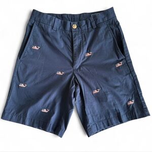 Men's Vineyard Vines Navy Blue American Flag Whale Shorts - Size W28